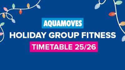 Aquamoves Christmas Group Fitness Schedule