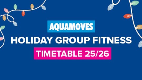 Aquamoves Christmas Group Fitness Schedule