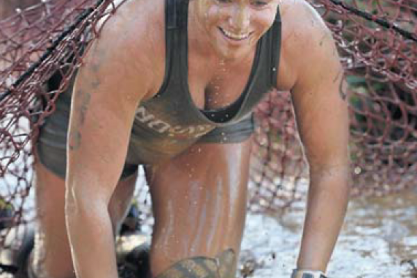 Erin Saunders - Mad Cow Mud Run - Picture from The Shepparton News on 22 February 2017