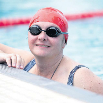 Liz Arcus - Shepp MS Mega Swim - Aquamoves - from The Shepparton News 20 February 2017