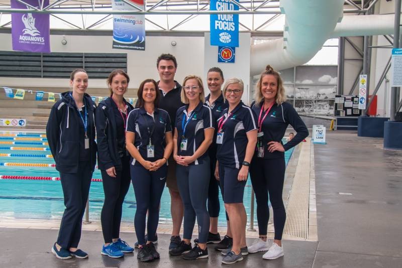 PerfectGym’s Australian manager Matt Inglis with some of the Aquamoves Team.