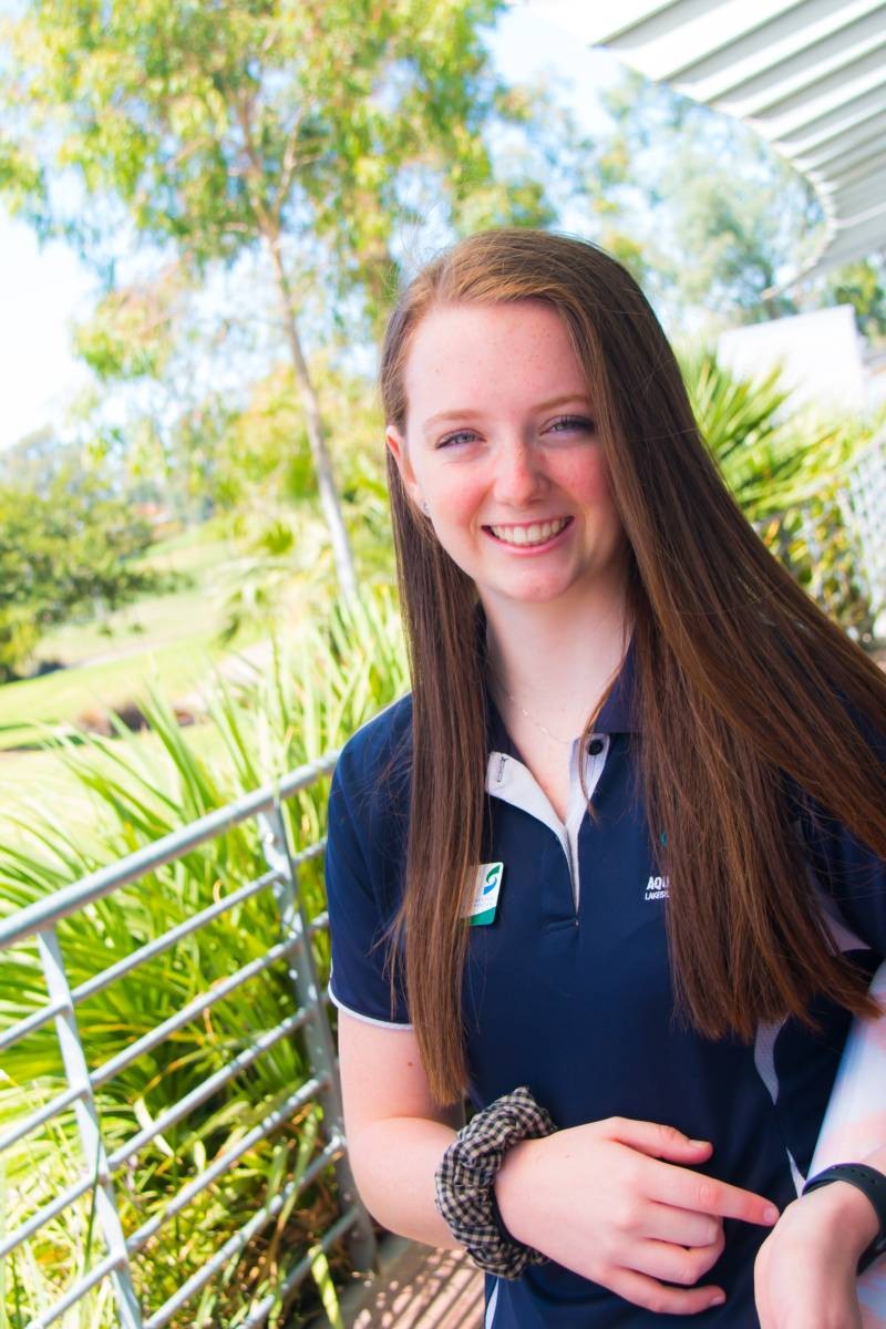 Aquamoves Customer Service Officer Erin Scott loves keeping active.