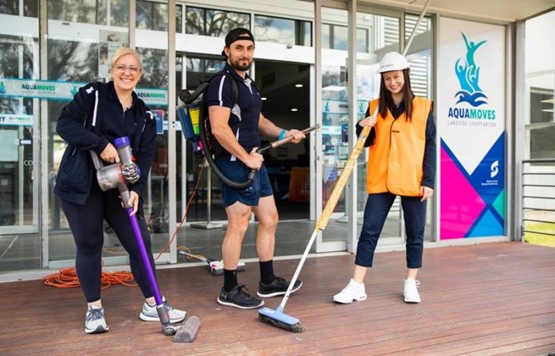 The Aquamoves team have been busy over the past weeks cleaning and preparing the centre for a re-open. 